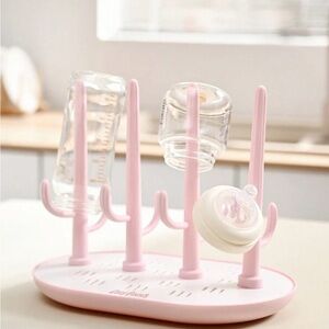 Pink Baby Bottle Drying Rack